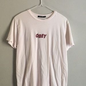 Light Pink Obey Tee
